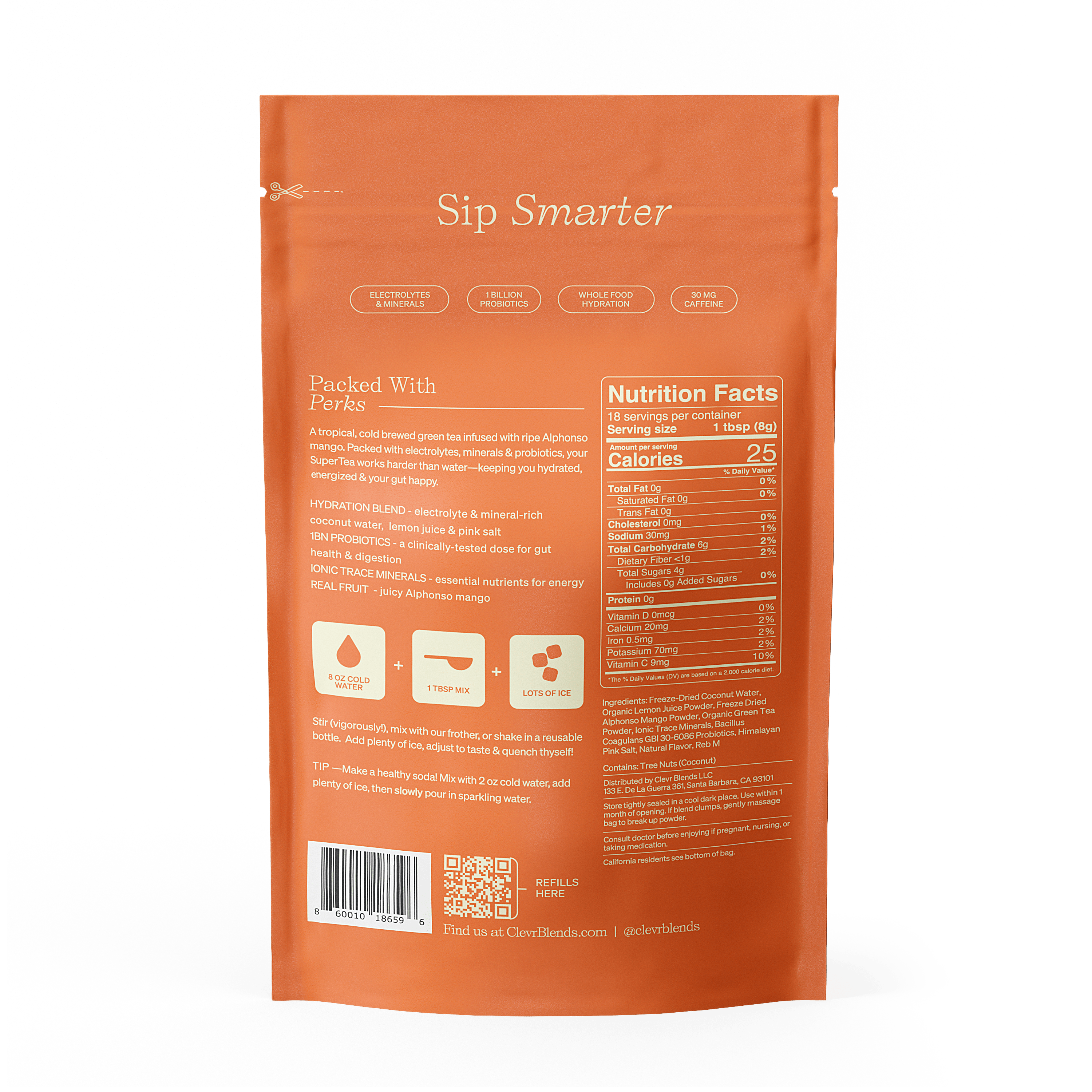 Mango Green SuperTea - Kit - Daily Flavor Drink Mix