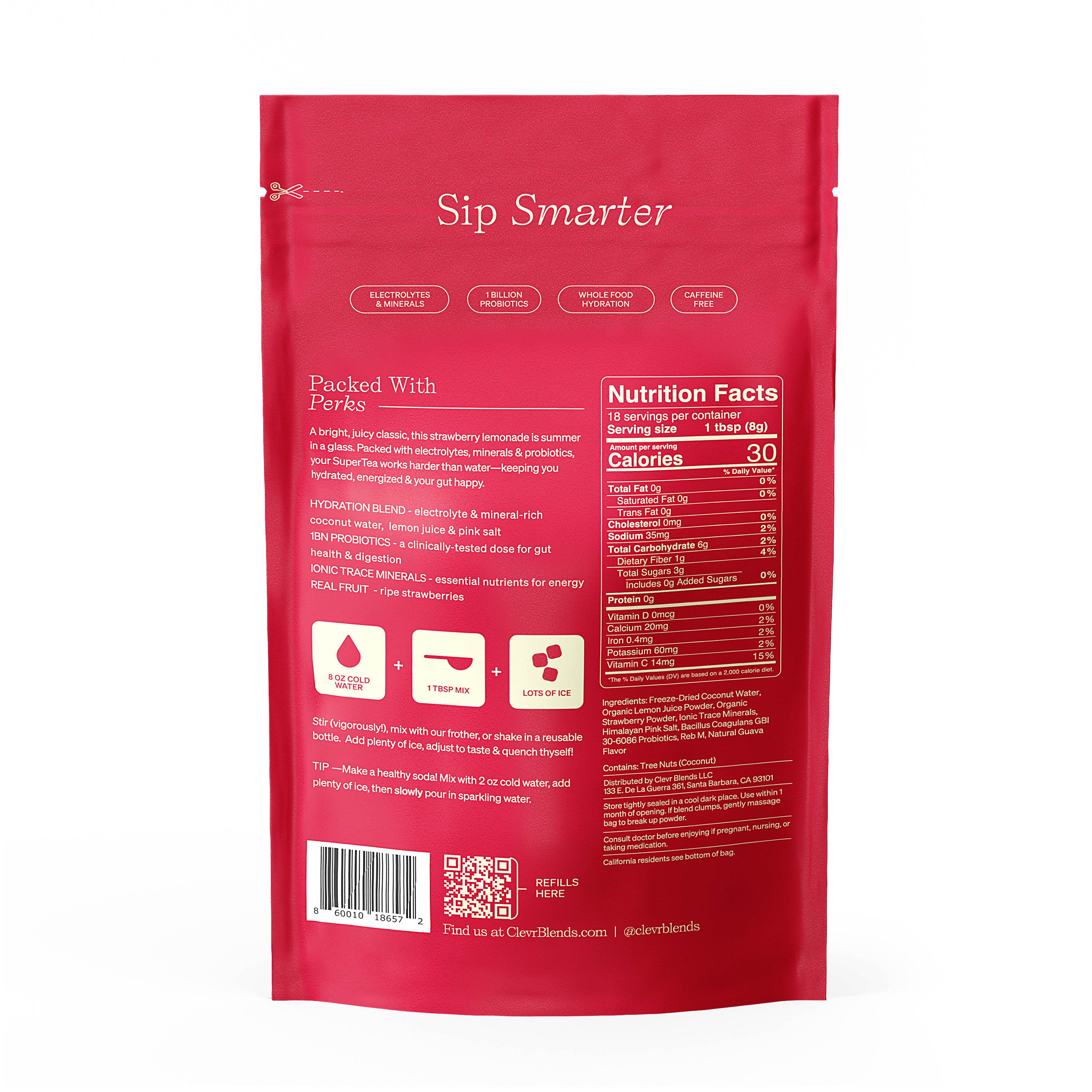 Strawberry Lemonade SuperTea - Kit - Daily Pantry Drink Mix