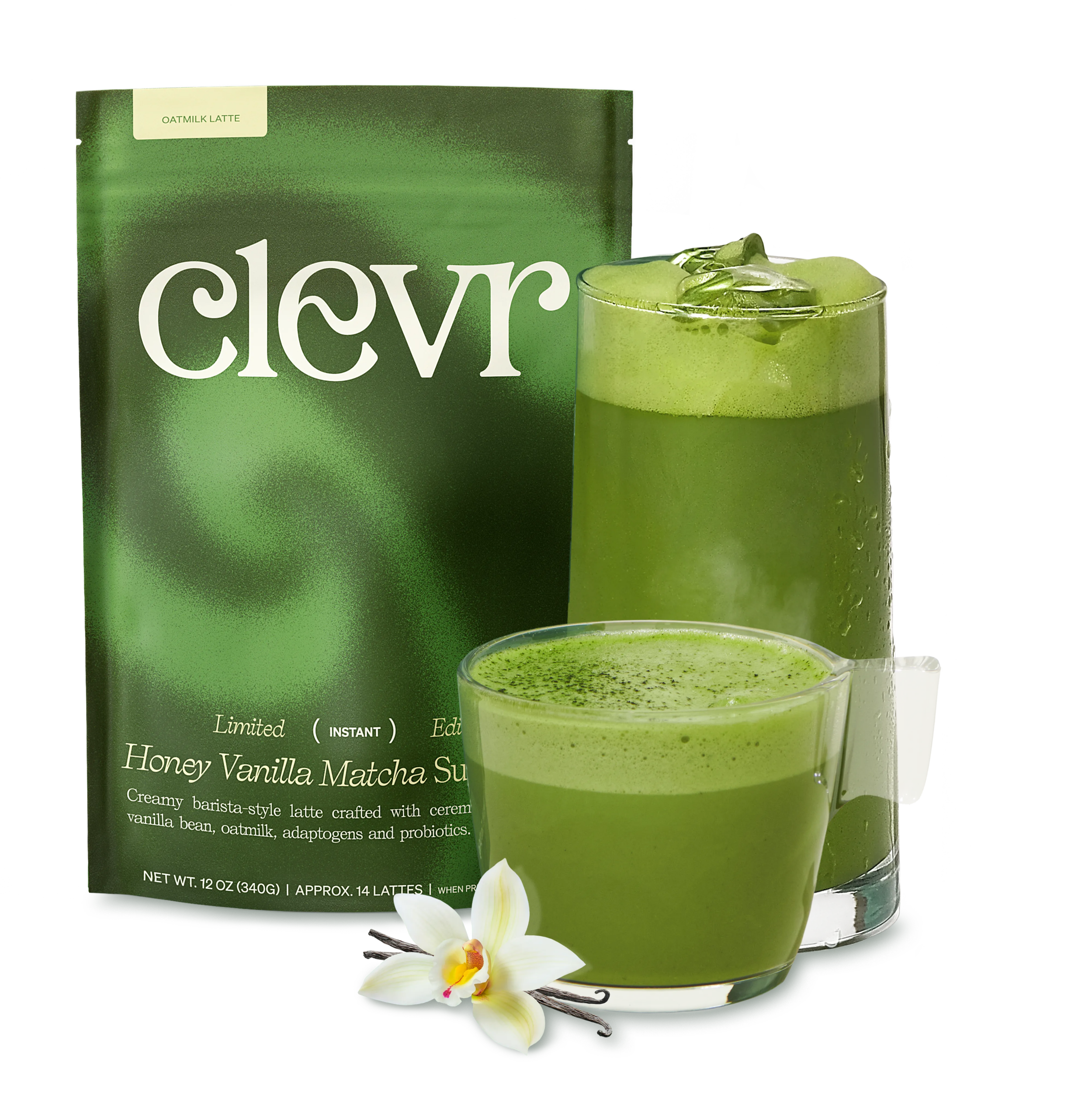 Honey Vanilla Matcha SuperLatte - Fresh Flavor Drink Mix