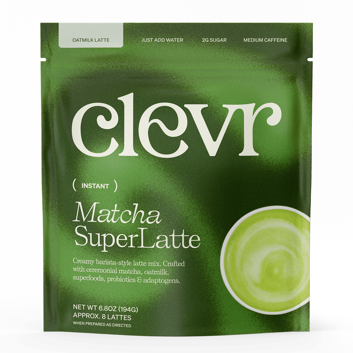 Matcha SuperLatte 8-Serve - Iced Ready Single Serve Mix