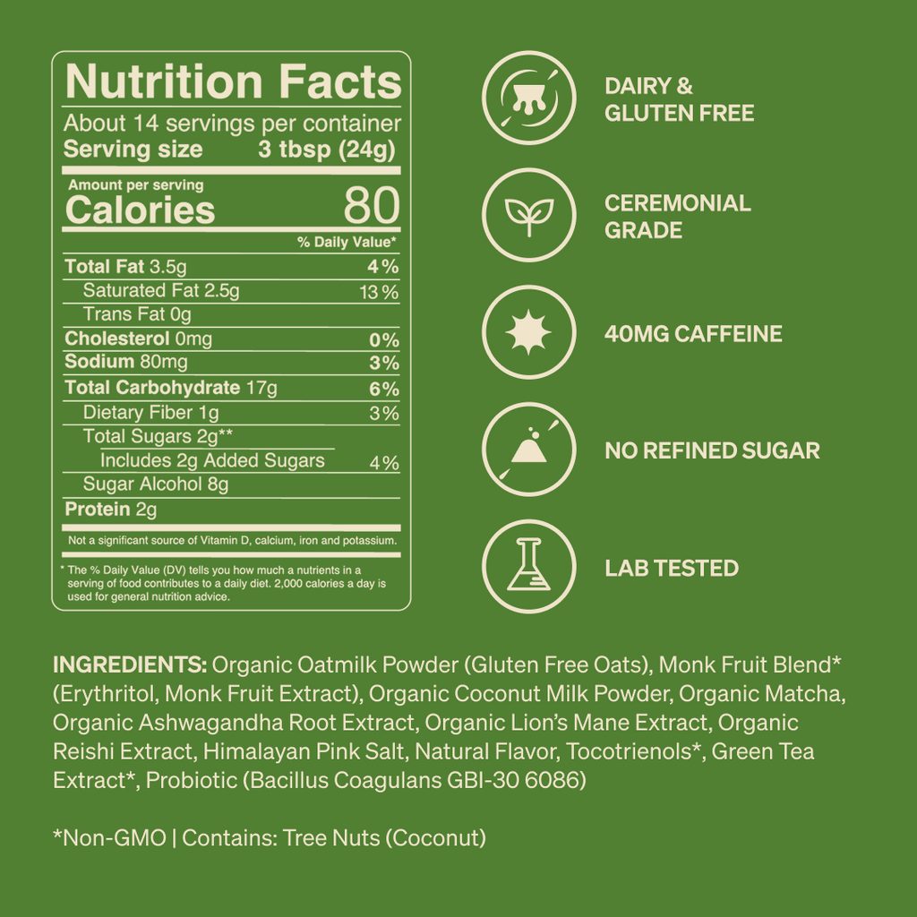 Mint Chip Matcha SuperLatte - Fresh Oat Latte Mix