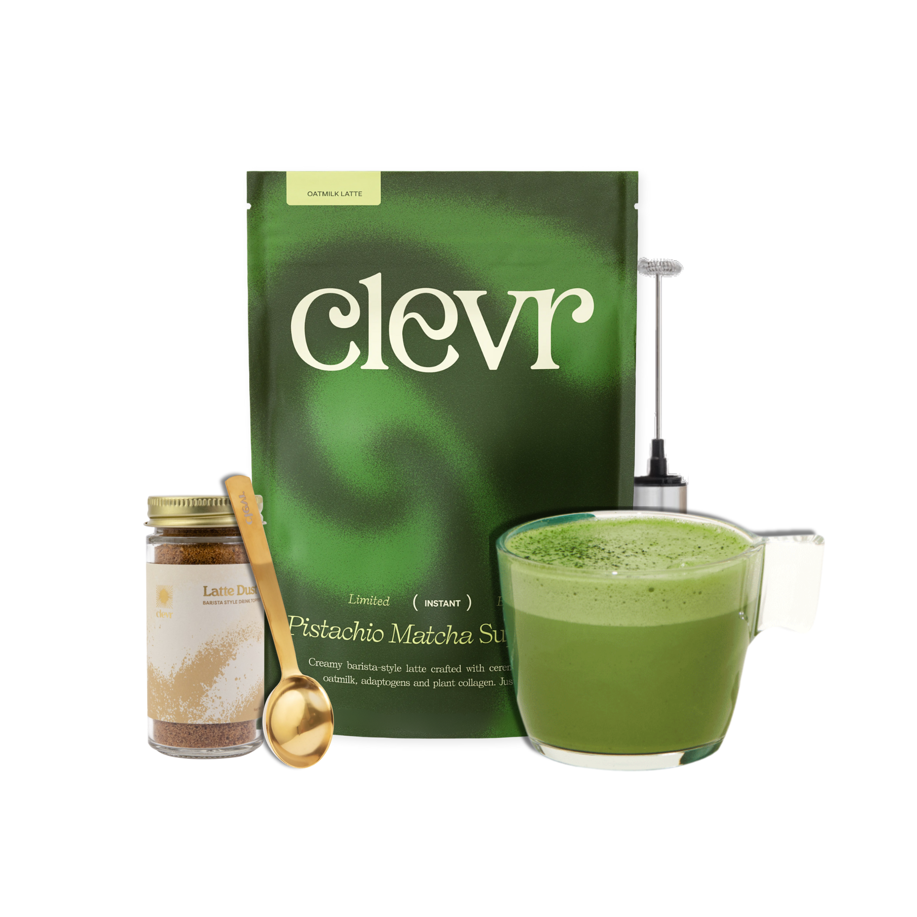 Pistachio Matcha Starter Kit - Iced Ready Pantry Drink Mix